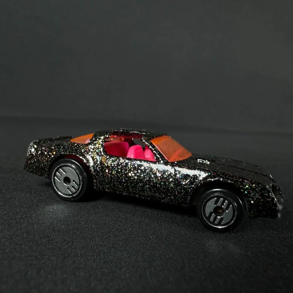 HOTWHEELS 1992 BLACK GLITTER HOT BIRD UH LOOSE CAR